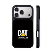 CAT Caterpillar triangle logo iPhone 17 Pro Max Black Case