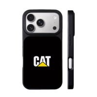 CAT logo with yellow triangle iPhone 17 Pro Max Black Case