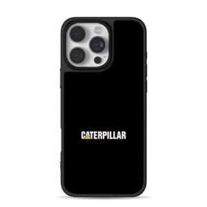 Caterpillar CAT logo on black iPhone 16 Pro Max Black Case