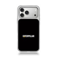 Caterpillar CAT logo on black iPhone 17 Pro Max Electroplated Silver Case1