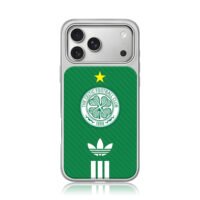 Celtic FC Adidas green badge iPhone 17 Pro Max Electroplated Silver Case1