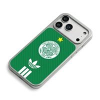 Celtic FC Adidas green badge iPhone 17 Pro Max Electroplated Silver Case2