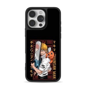 Chainsaw Man Denji Pochita art Phone Case for iPhone 11-17 & Samsung Galaxy S24-S26