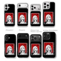 Chainsaw Man Power Blood Fiend Chris Brown Phone Case Black Electroplated Silver For Iphone 11 To 17