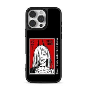 Chainsaw Man Power Blood Fiend iPhone 16 Pro Max Black Case