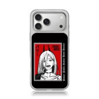 Chainsaw Man Power Blood Fiend iPhone 17 Pro Max Electroplated Silver Case1