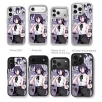Chainsaw Man Reze collage Chris Brown Phone Case Black Electroplated Silver For Iphone 11 To 17
