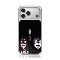 Chainsaw Man Slenderman horror art iPhone 17 Pro Max Electroplated Silver Case1