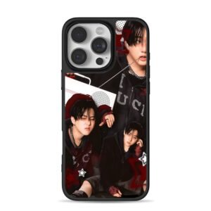 Changbin Stray Kids y2k collage iPhone 16 Pro Max Black Case