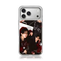 Changbin Stray Kids y2k collage iPhone 17 Pro Max Electroplated Silver Case1