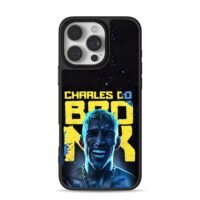 Charles Do Bronx UFC neon portrait Phone Case for iPhone 11-17 & Samsung Galaxy S24-S26