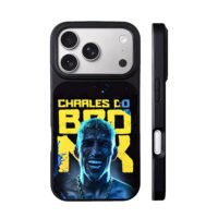 Charles Do Bronx UFC neon portrait iPhone 17 Pro Max Black Case