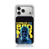 Charles Do Bronx UFC neon portrait iPhone 17 Pro Max Electroplated Silver Case1