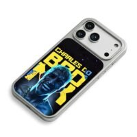 Charles Do Bronx UFC neon portrait iPhone 17 Pro Max Electroplated Silver Case2