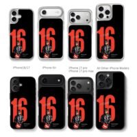 Charles Leclerc 16 F1 Helmet Chris Brown Phone Case Black Electroplated Silver For Iphone 11 To 17