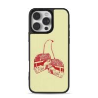 Charles Leclerc F1 helmets cherries iPhone 16 Pro Max Black Case