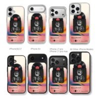 Charles Leclerc F1 vinyl music Chris Brown Phone Case Black Electroplated Silver For Iphone 11 To 17