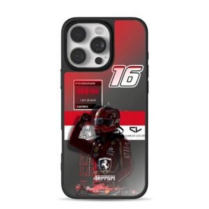 Charles Leclerc Ferrari F1 16 Phone Case for iPhone 11-17 & Samsung Galaxy S24-S26