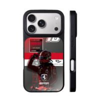 Charles Leclerc Ferrari F1 16 iPhone 17 Pro Max Black Case