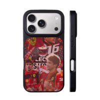 Charles Leclerc Ferrari F1 16 iPhone 17 Pro Max Black Case