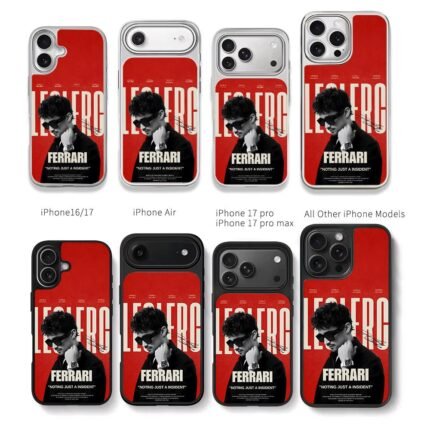 Charles Leclerc Ferrari poster Chris Brown Phone Case Black Electroplated Silver For Iphone 11 To 17