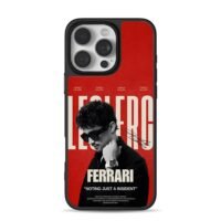 Charles Leclerc Ferrari poster Phone Case for iPhone 11-17 & Samsung Galaxy S24-S26