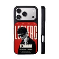 Charles Leclerc Ferrari poster iPhone 17 Pro Max Black Case