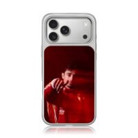 Charles Leclerc Ferrari racer iPhone 17 Pro Max Electroplated Silver Case1