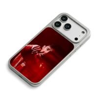 Charles Leclerc Ferrari racer iPhone 17 Pro Max Electroplated Silver Case2