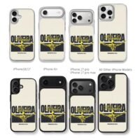 Charles Oliveira open arms art Chris Brown Phone Case Black Electroplated Silver For Iphone 11 To 17
