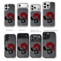 Charlie Brow Jr lighter flame Chris Brown Phone Case Black Electroplated Silver For Iphone 11 To 17