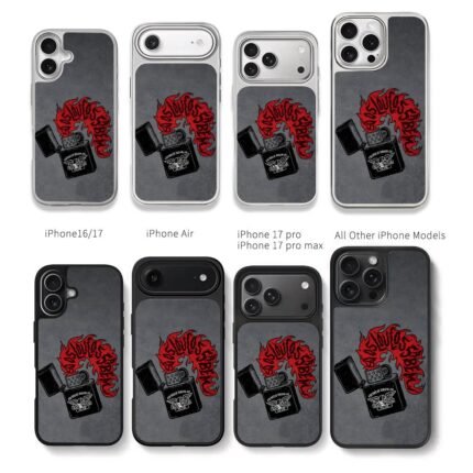 Charlie Brow Jr lighter flame Chris Brown Phone Case Black Electroplated Silver For Iphone 11 To 17