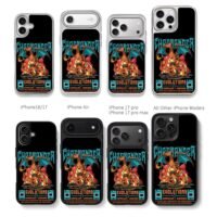 Charmander Charizard evolution Chris Brown Phone Case Black Electroplated Silver For Iphone 11 To 17