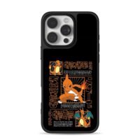 Charmander Charmeleon Charizard art Phone Case for iPhone 11-17 & Samsung Galaxy S24-S26