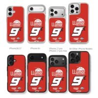 Chase Elliott 9 LLumar NASCAR Chris Brown Phone Case Black Electroplated Silver For Iphone 11 To 17