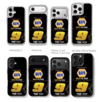 Chase Elliott NAPA 9 Hendrick Chris Brown Phone Case Black Electroplated Silver For Iphone 11 To 17