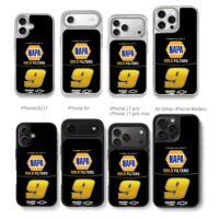 Chase Elliott Napa 9 Hendrick Chris Brown Phone Case Black Electroplated Silver For Iphone 11 To 17