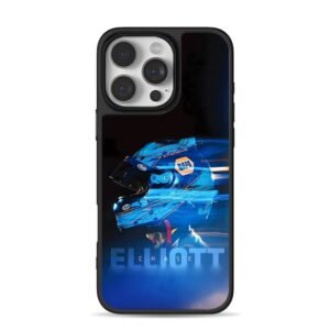 Chase Elliott NAPA blue helmet iPhone 16 Pro Max Black Case