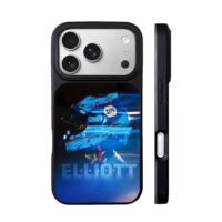 Chase Elliott NAPA blue helmet iPhone 17 Pro Max Black Case