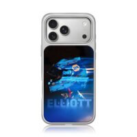 Chase Elliott NAPA blue helmet iPhone 17 Pro Max Electroplated Silver Case1