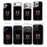 Checo 11 Red Bull Racing Chris Brown Phone Case Black Electroplated Silver For Iphone 11 To 17