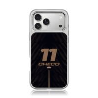 Checo 11 Red Bull Racing iPhone 17 Pro Max Electroplated Silver Case1
