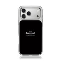 Chevrolet bowtie logo and text iPhone 17 Pro Max Electroplated Silver Case1