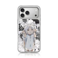 Chibi Frieren Sousou manga collage iPhone 17 Pro Max Electroplated Silver Case1