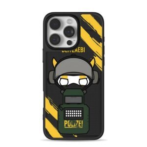 Chibi R6 Siege Bandit Polizei art Phone Case for iPhone 11-17 & Samsung Galaxy S24-S26