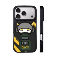 Chibi R6 Siege Bandit Polizei art iPhone 17 Pro Max Black Case