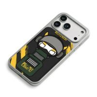 Chibi R6 Siege Bandit Polizei art iPhone 17 Pro Max Electroplated Silver Case2