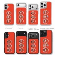 Chibi red boys strawberry daruma oct Chris Brown Phone Case Black Electroplated Silver For Iphone 11 To 17