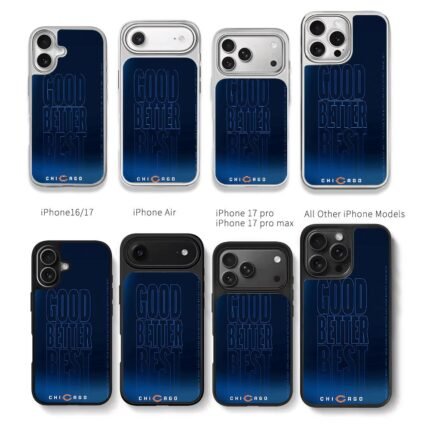Chicago Bears Good Better Best Chris Brown Phone Case Black Electroplated Silver For Iphone 11 To 17