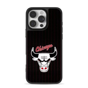 Chicago Bulls bull head logo Phone Case for iPhone 11-17 & Samsung Galaxy S24-S26
